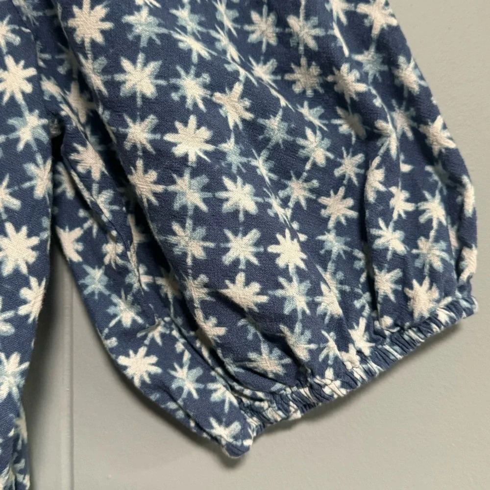 Universal Thread Blue Patterned Jumpsuit - Picture 6 of 8